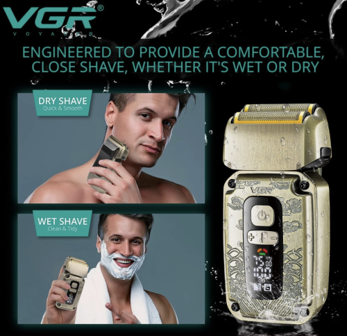 Професійна сітчаста електробритва VGR V-337 для гоління та стрижки