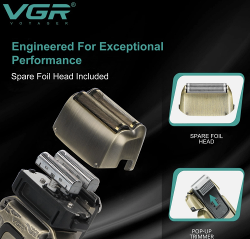 Професійна сітчаста електробритва VGR V-337 для гоління та стрижки