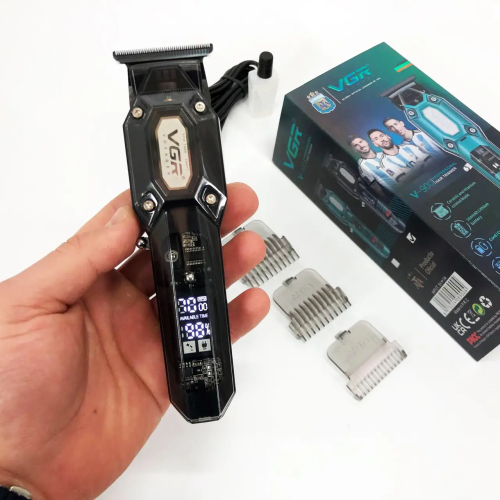 Професійна акумуляторна машинка для стрижки VGR V-900 — тример для дому