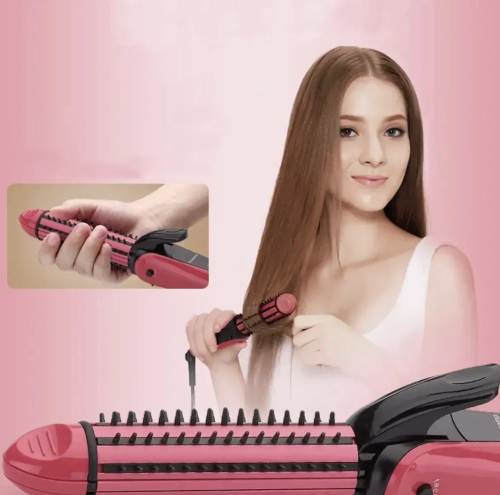 Багатофункціональний стайлер-утюжок Nova NHC-8890 3-в-1: випрямлення, гофре, локони