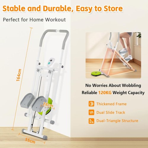 Підлоговий степер-клаймбер XY-015 для ніг, сідниць і попереку, домашній фітнес