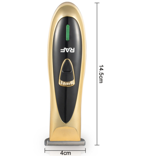 Акумуляторна машинка для стрижки RAF R.4006 + 3 насадки, бездротовий тример з USB-зарядкою