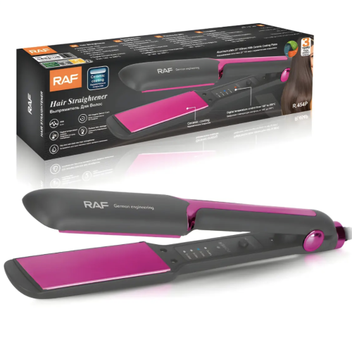 Випрямляч-стайлер для волосся RAF R.454P з цифровим термоконтролем 140–200°C