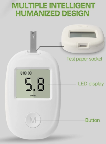 Компактний глюкометр GLM-76 для вимірювання рівня цукру в крові
