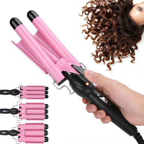 Потрійна керамічна плойка Gemei GM-1956 для створення локонів