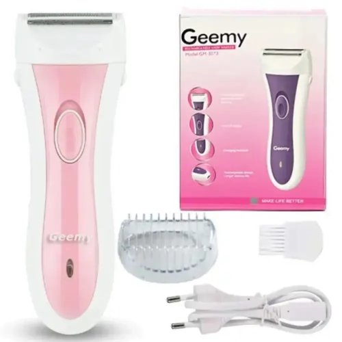 Акумуляторний жіночий епілятор GEMEI GM-3073: бездротовий тример-бритва для ніг і зони бікіні