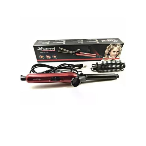 Плойка-щітка 2-в-1 GEMEI GM-2906: завивка, укладання й об’єм, керамічне покриття