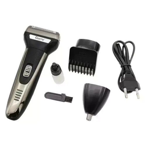 GEEMY GM-598 3-в-1: машинка для стрижки, електробритва та тример для носа/вух, акумуляторна