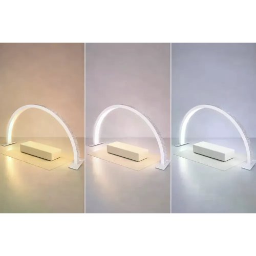 Настільна LED лампа F-686 біла для салону краси: манікюр, косметолог, бровіст, робота майстра