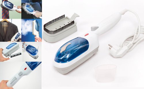 Ручний відпарювач‑пароочисник TOBI 2в1 — вертикальна парова праска для одягу