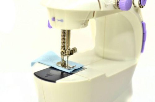 Портативна міні швейна машинка SM-202A 4в1 для дому: мережа/батарейки/педаль