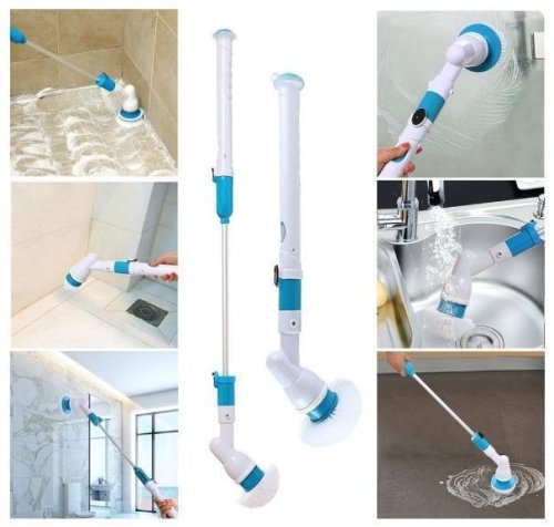 Електрощітка Spin Scrubber з насадками для прибирання та чищення всіх поверхонь