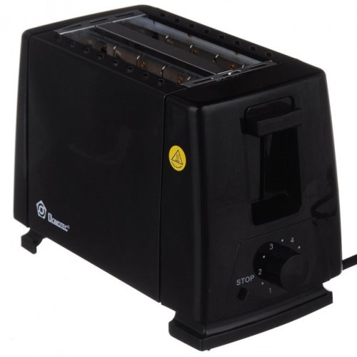 Тостер Domotec MS-263, 650 Вт, 6 ступенів підсмаження, чорний