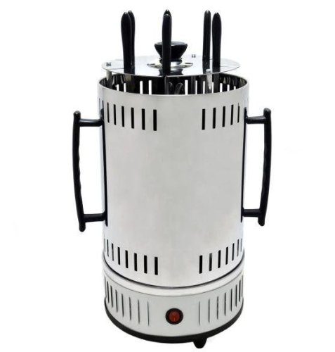 Електрошашличниця вертикальна Domotec BBQ MS-7782, 6 шампурів, 1000W, біла