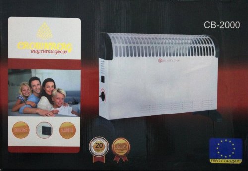 Електричний конвектор-обігрівач Crownberg CB-2000, 2000 Вт