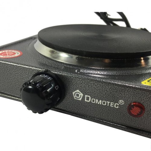 Настільна електроплита Domotec MS-5811 дискова, 1 конфорка, 1500 Вт