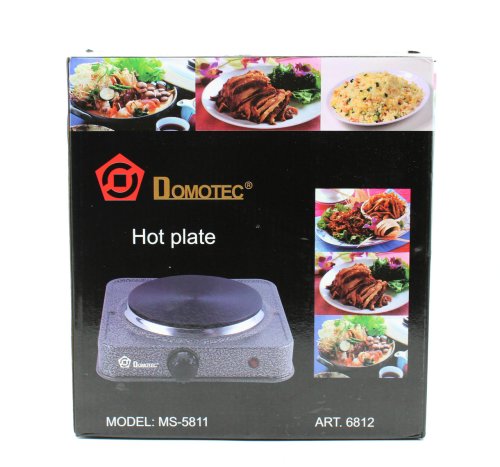 Настільна електроплита Domotec MS-5811 дискова, 1 конфорка, 1500 Вт