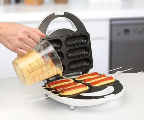 Вафельниця‑сосисочниця Domotec KB‑888 для корн‑догів: домашній апарат для приготування