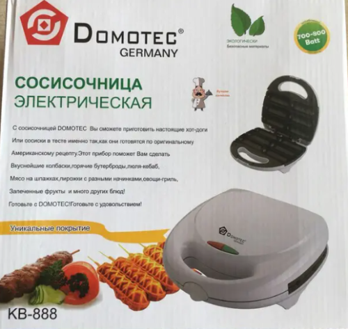 Вафельниця‑сосисочниця Domotec KB‑888 для корн‑догів: домашній апарат для приготування