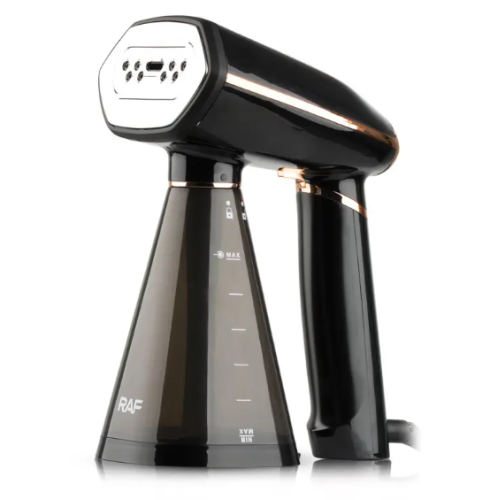 Вертикальний ручний відпарювач-праска RAF R-1272 для одягу з насадками для делікатних тканин