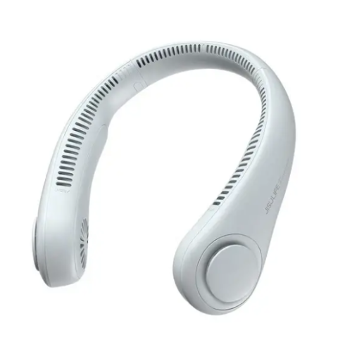 Безлопатевий портативний вентилятор-охолоджувач на шию, 3 режими обдуву для обличчя й шиї