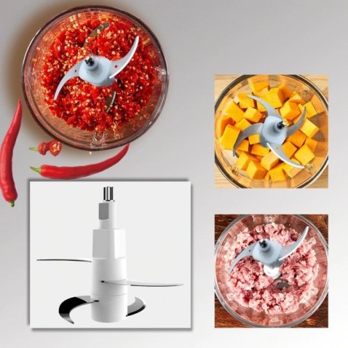 Електроблендер-подрібнювач «Молнія» металевий, подвійні леза з нерж. сталі, 1000 Вт