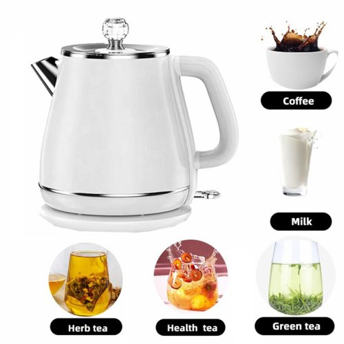 Електрочайник Elegant 1830 з нержавіючої сталі, електричний, кольори: білий/сірий/синій/зелений