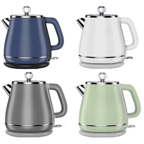 Електрочайник Elegant 1830 з нержавіючої сталі, електричний, кольори: білий/сірий/синій/зелений