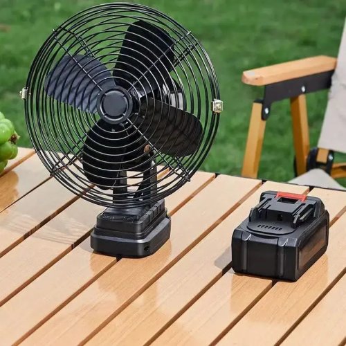 Акумуляторний переносний вентилятор 8" VAP-8 21V з 2 акумуляторами