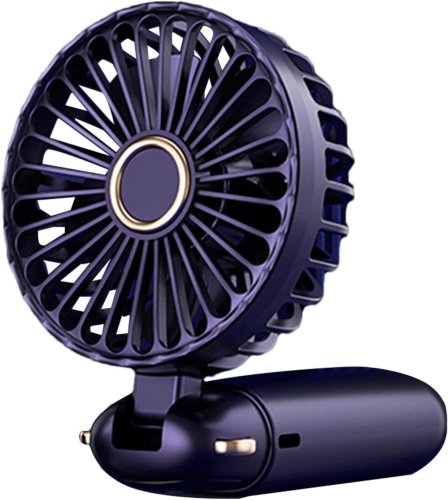 Міні-вентилятор N15 з цифровим дисплеєм і підставкою, акумуляторний, 5 швидкостей