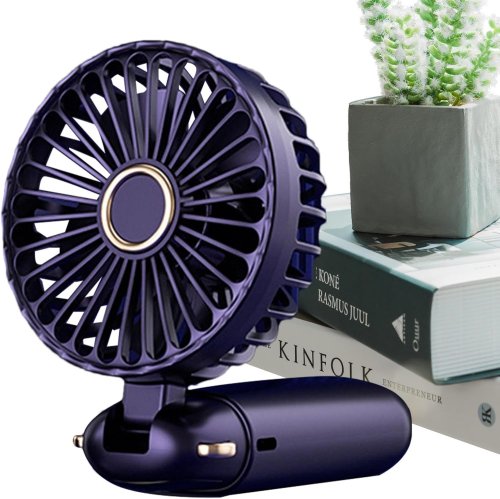 Міні-вентилятор N15 з цифровим дисплеєм і підставкою, акумуляторний, 5 швидкостей