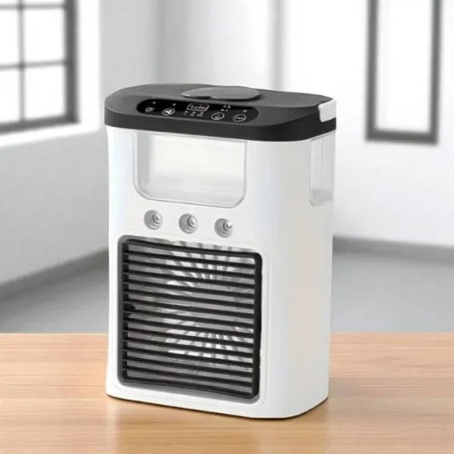 USB міні кондиціонер Ice Cooler XL-1346: настільний вентилятор-зволожувач 560 мл, LED-підсвітка