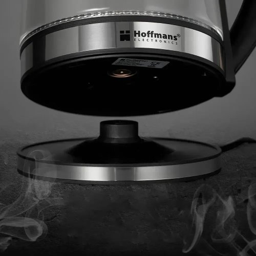 Електрочайник Hoffmans HM-2515 2,2 л скляний для чаю та кави, 1800 Вт