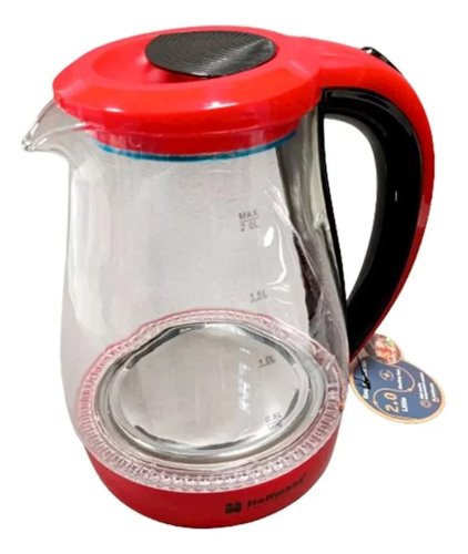 Електрочайник Hoffmans HM-2537 зі скла 2,0 л, дисковий нагрів, 2000 Вт
