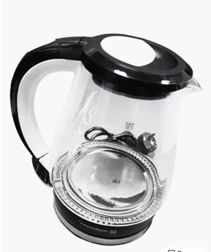 Електрочайник Hoffmans HM-2537 зі скла 2,0 л, дисковий нагрів, 2000 Вт
