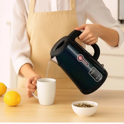 Електрочайник Hoffmans HM-2538 2,5 л — сталевий корпус, швидке кип’ятіння, 1800 Вт