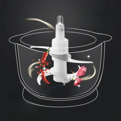 Електроподрібнювач Hoffmans HM-8857 для кухні, універсальний, чаша 3 л, 1800 Вт