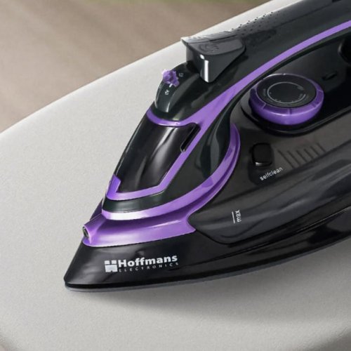 Парова праска Hoffmans HM-9021 3000W, керамічна підошва, авто-вимкнення, паровий удар