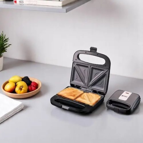 Бутербродниця Hoffmans HM-3003: компактна сендвічниця для кухні, 1000 Вт