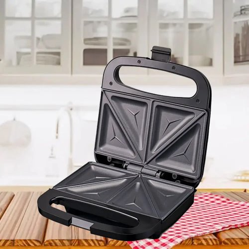 Бутербродниця Hoffmans HM-3003: компактна сендвічниця для кухні, 1000 Вт