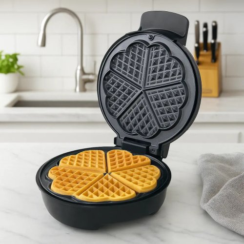 Електровафельниця Hoffmans HM-3024 1000W з антипригарним покриттям і швидким нагріванням