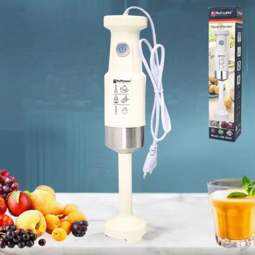 Занурювальний блендер Hoffmans HM-8042 4-в-1 600W з вінчиком і подрібнювачем
