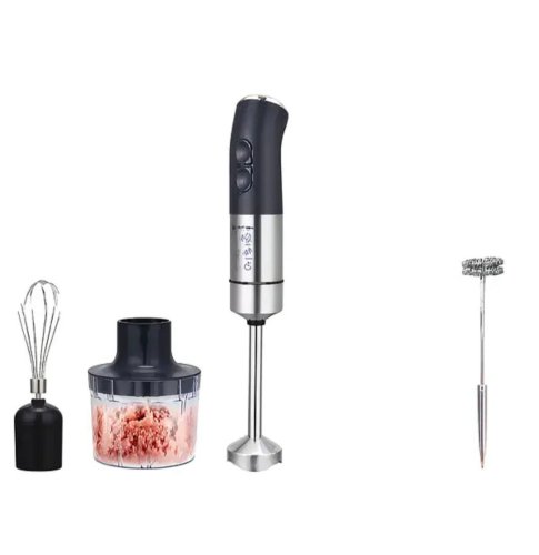 Блендер занурювальний Hoffmans HM-8043 800W, подрібнювач 5в1 з насадками та чашею