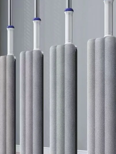 Комплект для миття підлоги 2в1: швабра з віджимом і складане відро для швидкого прибирання