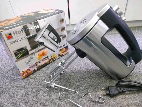 Ручний електроміксер Hoffmans HM-8839 800 Вт з вінчиками та гачками для тіста