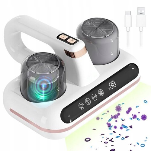 Ручний акумуляторний пилосос для матраців і килимів, бездротовий, з потужним всмоктуванням