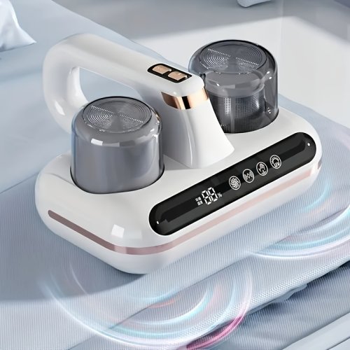 Ручний акумуляторний пилосос для матраців і килимів, бездротовий, з потужним всмоктуванням