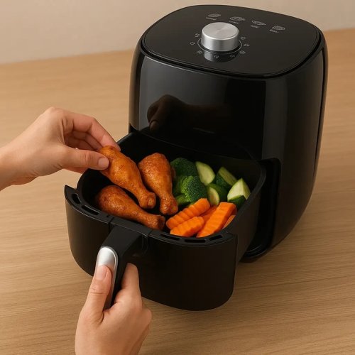 Електрофритюрниця Crownberg CB 5540 для дому 2 л з регульованим термостатом