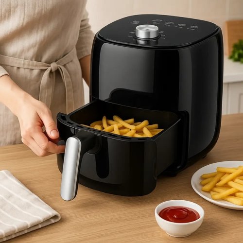 Електрофритюрниця Crownberg CB 5540 для дому 2 л з регульованим термостатом