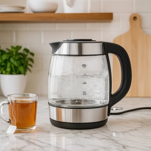 Електрочайник MS-7946 зі скляним корпусом та LED-підсвіткою, 1,7 л, 2200 Вт